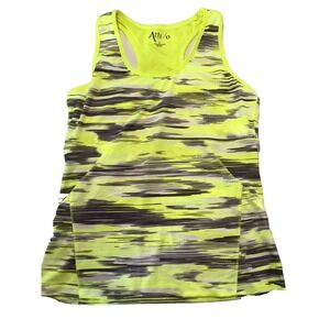 womens green attivo active wear tank top size L